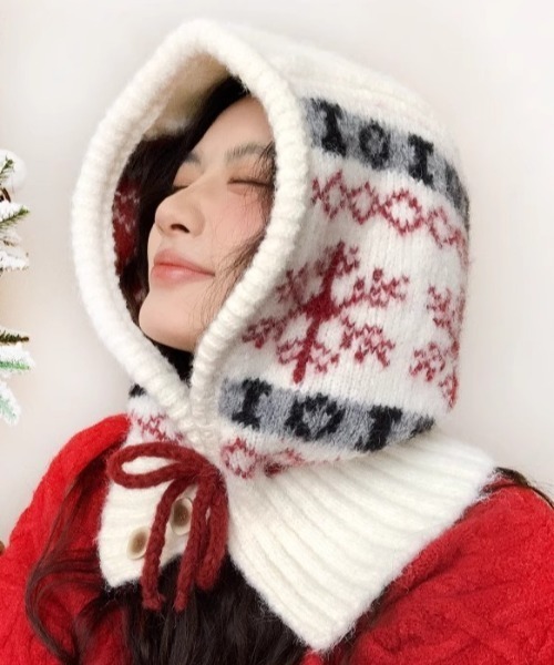 セール】ノルディックフードウォーマー/バラクラバ（ニットキャップ