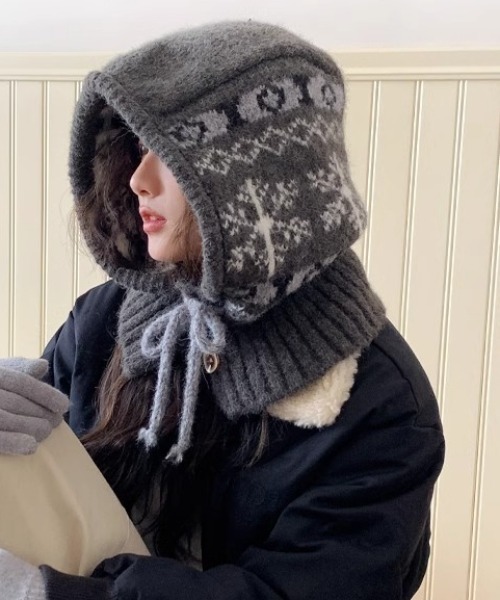 セール】ノルディックフードウォーマー/バラクラバ（ニットキャップ
