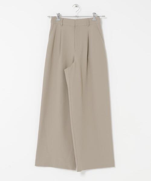 F by ROSSO（エフバイロッソ）の「『UR TECH SMOOTHLUXE』F by ROSSO　タックワイドパンツ（その他パンツ・レディース・ベージュ/ブラック/チャコールグレー・38/36/34）」の11枚目の写真