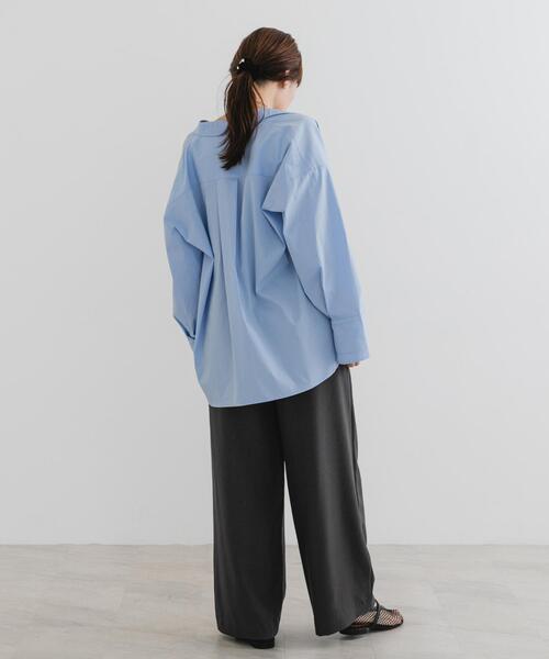 F by ROSSO（エフバイロッソ）の「『UR TECH SMOOTHLUXE』F by ROSSO　タックワイドパンツ（その他パンツ・レディース・ベージュ/ブラック/チャコールグレー・38/36/34）」の21枚目の写真