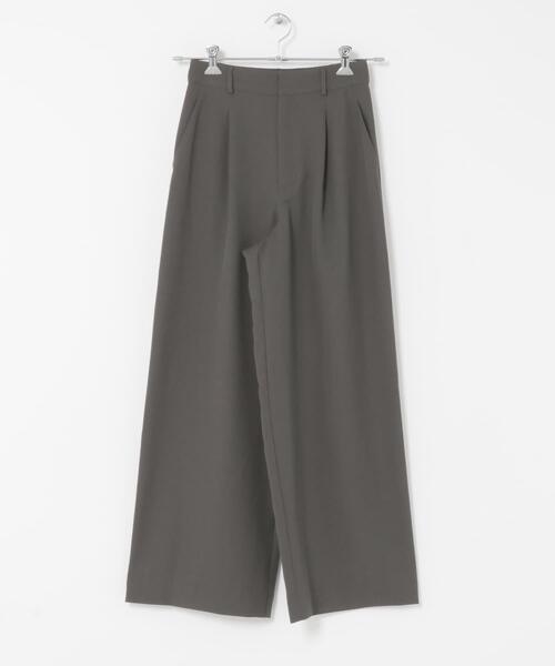 F by ROSSO（エフバイロッソ）の「『UR TECH SMOOTHLUXE』F by ROSSO　タックワイドパンツ（その他パンツ・レディース・ベージュ/ブラック/チャコールグレー・38/36/34）」の22枚目の写真