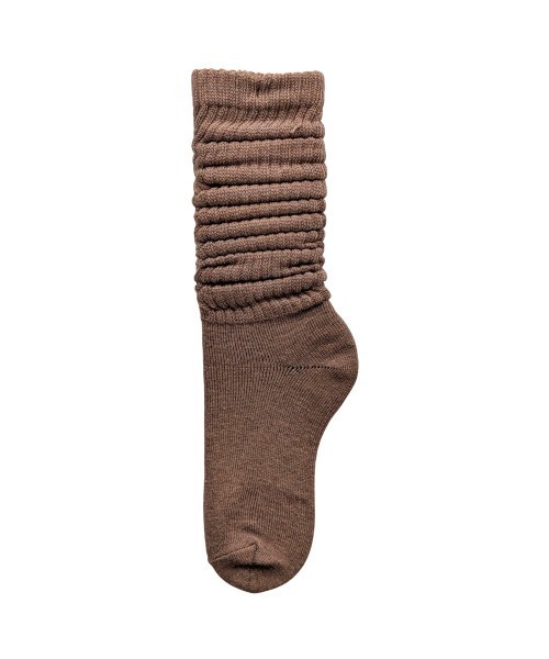 box408（ボックスヨンマルハチ）の「ルーズソックス 40cm丈 無地カラー（ソックス/靴下・レディース・ブラック/グレー/チャコールグレー/ホワイト/ブラウン/グリーン/ワインレッド/ベージュ/ネイビー/イエロー・23-25cm）」の5枚目の写真