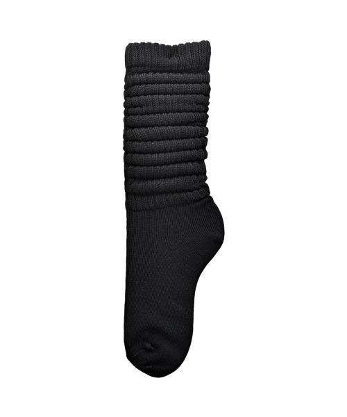 box408（ボックスヨンマルハチ）の「ルーズソックス 40cm丈 無地カラー（ソックス/靴下・レディース・ブラック/グレー/チャコールグレー/ホワイト/ブラウン/グリーン/ワインレッド/ベージュ/ネイビー/イエロー・23-25cm）」の2枚目の写真