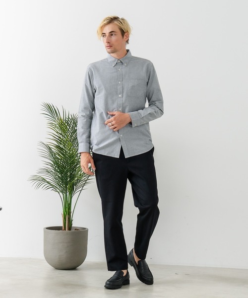 Blue Standard （ブルースタンダード）の「【BLUE STANDARD/ブルースタンダード】ストレッチニット ツイルイージーパンツ ウールタッチ（その他パンツ・メンズ・チャコールグレー/ブラック・MEDIUM/LARGE/X-LARGE）」の14枚目の写真