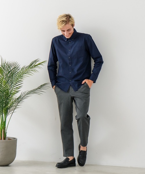 Blue Standard （ブルースタンダード）の「【BLUE STANDARD/ブルースタンダード】ストレッチニット ツイルイージーパンツ ウールタッチ（その他パンツ・メンズ・チャコールグレー/ブラック・MEDIUM/LARGE/X-LARGE）」の12枚目の写真