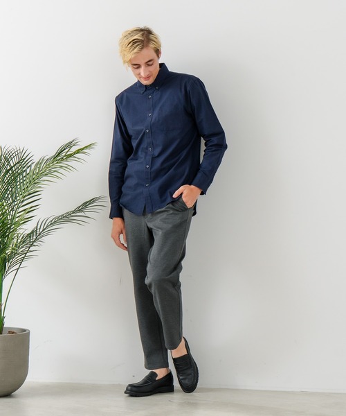 Blue Standard （ブルースタンダード）の「【BLUE STANDARD/ブルースタンダード】ストレッチニット ツイルイージーパンツ ウールタッチ（その他パンツ・メンズ・チャコールグレー/ブラック・MEDIUM/LARGE/X-LARGE）」の17枚目の写真