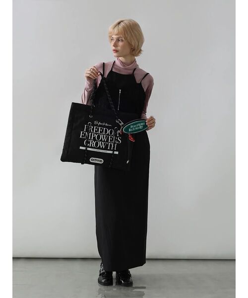 :ETHROF（イーサオブ）の「TULLE DOCKING VELOUR TOPS（Tシャツ/カットソー・レディース・フューシャピンク/ブラック/チャコール・MEDIUM）」の19枚目の写真