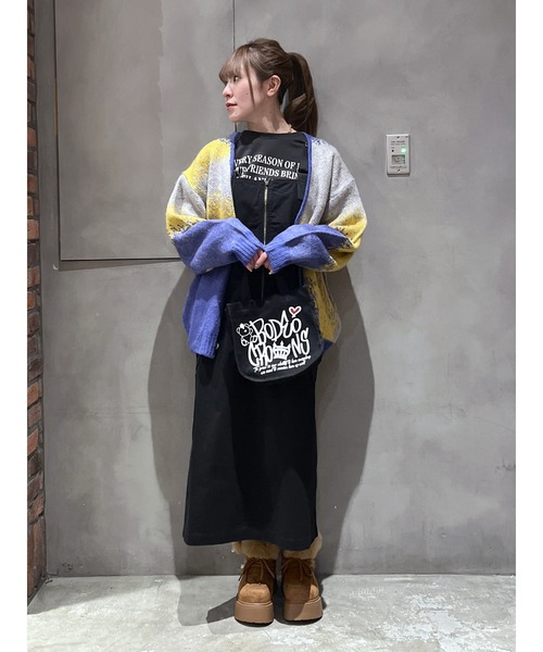 RODEO CROWNS WIDE BOWL(ロデオクラウンズワイドボウル)の「BRIDGE BEAR LOGO TOTE(トートバッグ・レディース・ブラウン/ピンク/ブラック・FREE)」の22枚目の写真