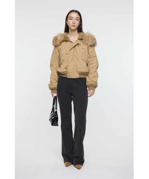 MOUSSY(マウジー)の「FLARE スウェットパンツ(スウェットパンツ・レディース・ベージュ/ライトブラック/杢グレー・1/2)」の19枚目の写真