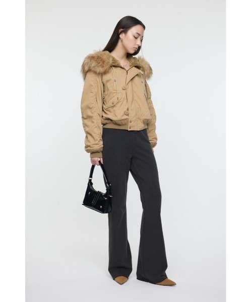 MOUSSY(マウジー)の「FLARE スウェットパンツ(スウェットパンツ・レディース・ベージュ/ライトブラック/杢グレー・1/2)」の20枚目の写真