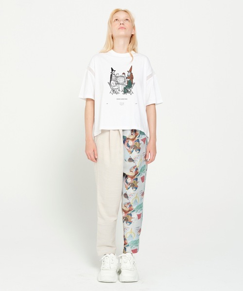 STOF（ストフ）の「WORLD ORDER SAMUE T-SHIRT（Tシャツ/カットソー・メンズ・ホワイト/ブラック・S/M）」の4枚目の写真