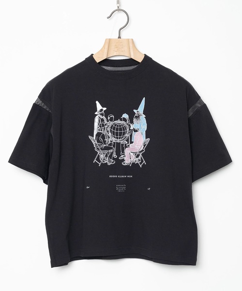 STOF（ストフ）の「WORLD ORDER SAMUE T-SHIRT（Tシャツ/カットソー・メンズ・ホワイト/ブラック・S/M）」の7枚目の写真