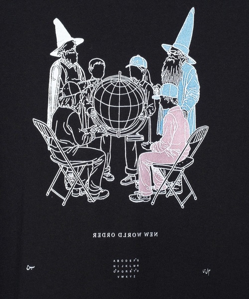 STOF（ストフ）の「WORLD ORDER SAMUE T-SHIRT（Tシャツ/カットソー・メンズ・ホワイト/ブラック・S/M）」の9枚目の写真