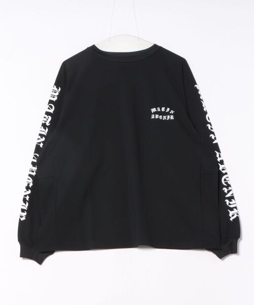 MATIN AVENIR（マタンアヴニール）の「MATIN AVENIR/マタンアヴニール ロンT UVケアラッシュガード MAW250010（Tシャツ/カットソー・メンズ・ホワイト/ブラック・XL/L/M）」の2枚目の写真