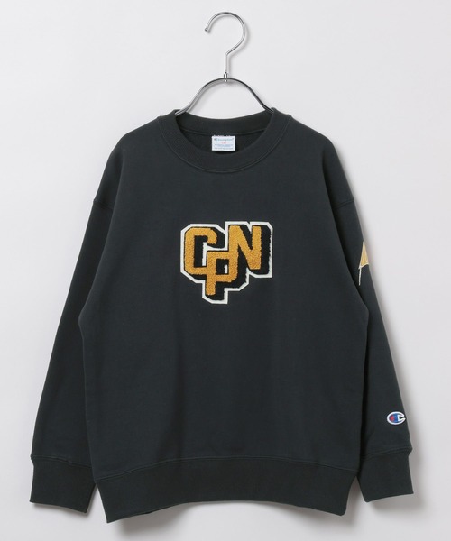 Champion(チャンピオン)の「【Champion(チャンピオン)】サガラ刺繍スウェット(KIDS)(スウェット・キッズ・グレー/ターコイズブルー/チャコール・120cm/130cm/140cm/150cm/160cm)」の3枚目の写真