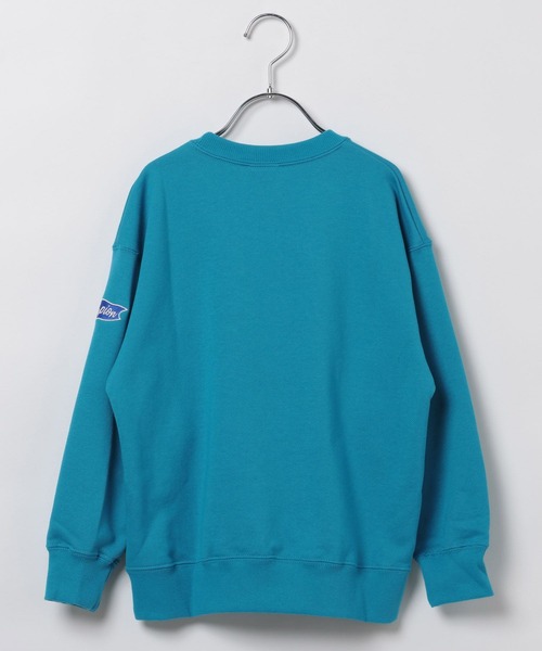 Champion(チャンピオン)の「【Champion(チャンピオン)】サガラ刺繍スウェット(KIDS)(スウェット・キッズ・グレー/ターコイズブルー/チャコール・120cm/130cm/140cm/150cm/160cm)」の4枚目の写真