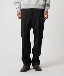 H＞ウールトロピカル 2プリーツワイドパンツ（スラックス）｜H