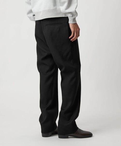H＞クリアウール ダブルクロス ノープリーツパンツ（スラックス）｜H