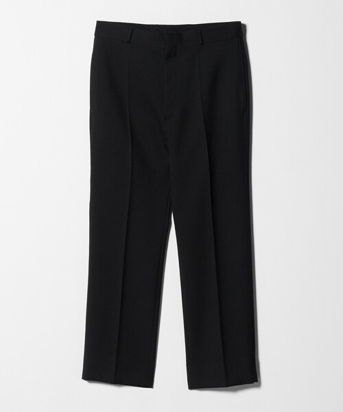 H＞クリアウール ダブルクロス ノープリーツパンツ（スラックス）｜H