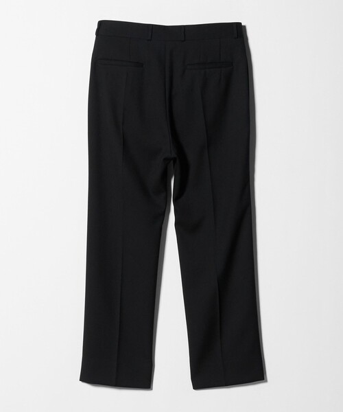 H＞クリアウール ダブルクロス ノープリーツパンツ（スラックス）｜H