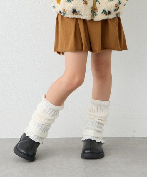 CIAOPANIC TYPY（チャオパニックティピー）の「【KIDS】リブレッグウォーマー（レッグウォーマー・キッズ・ブラック/オフホワイト・ONE SIZE）」の8枚目の写真