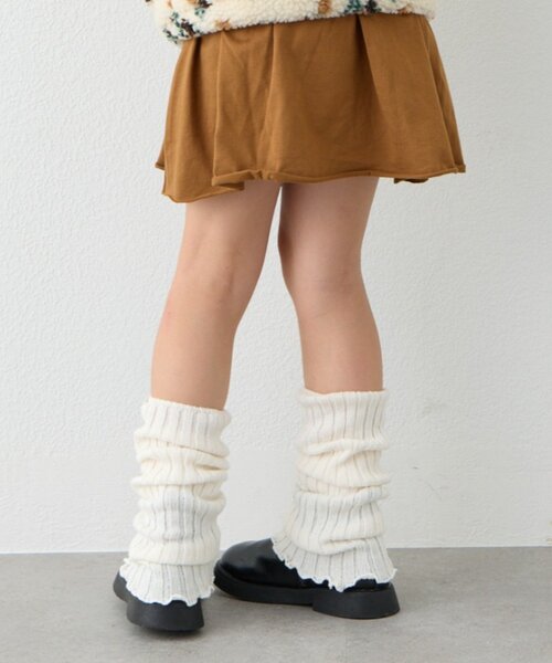 CIAOPANIC TYPY（チャオパニックティピー）の「【KIDS】リブレッグウォーマー（レッグウォーマー・キッズ・ブラック/オフホワイト・ONE SIZE）」の10枚目の写真