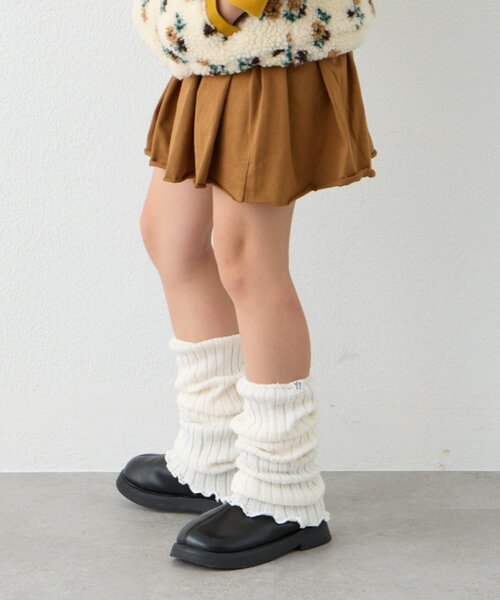 CIAOPANIC TYPY（チャオパニックティピー）の「【KIDS】リブレッグウォーマー（レッグウォーマー・キッズ・ブラック/オフホワイト・ONE SIZE）」の12枚目の写真