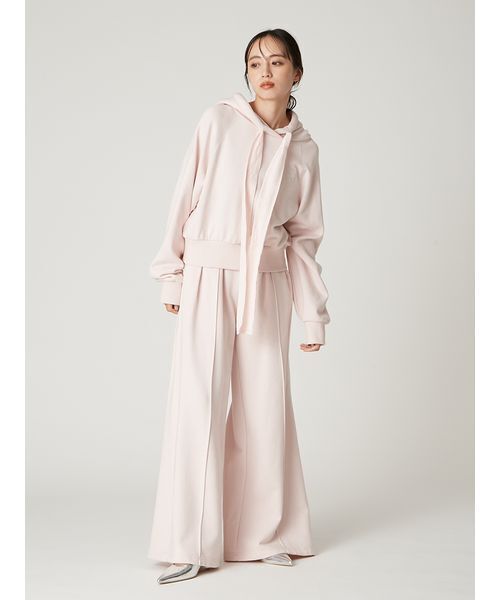 FRAY I.D（フレイアイディー）の「ウエストベロアリボンスウェットパンツ（その他パンツ・レディース・グレー/ピンク/オートミール・0/1）」の6枚目の写真