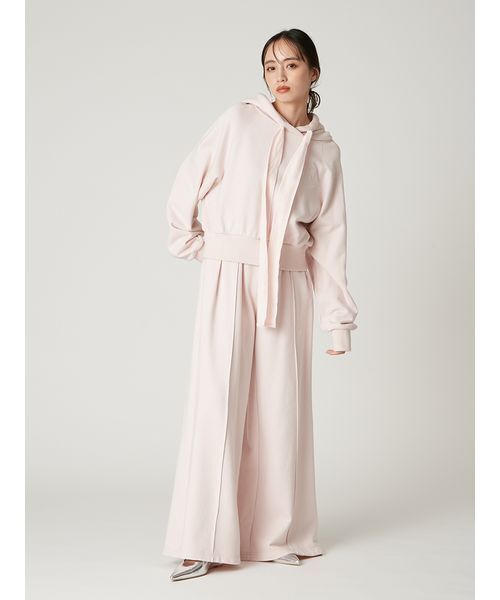 FRAY I.D（フレイアイディー）の「ウエストベロアリボンスウェットパンツ（その他パンツ・レディース・グレー/ピンク/オートミール・0/1）」の7枚目の写真