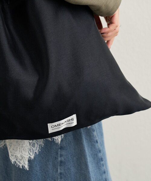 Omekashi（オメカシ）の「チェックトートBAG（トートバッグ・レディース・ベージュ/パープル/グリーン/ブラック/オフホワイト/ピンク・ONE SIZE）」の11枚目の写真