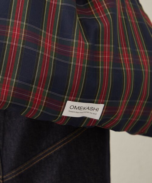 Omekashi（オメカシ）の「チェックトートBAG（トートバッグ・レディース・ベージュ/パープル/グリーン/ブラック/オフホワイト/ピンク・ONE SIZE）」の18枚目の写真