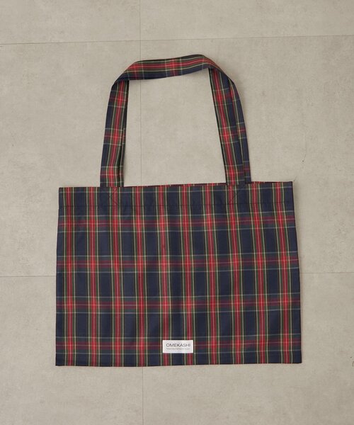 Omekashi（オメカシ）の「チェックトートBAG（トートバッグ・レディース・ベージュ/パープル/グリーン/ブラック/オフホワイト/ピンク・ONE SIZE）」の19枚目の写真