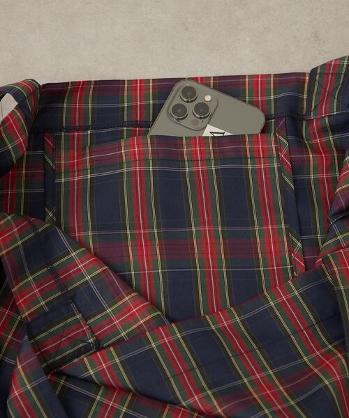 Omekashi（オメカシ）の「チェックトートBAG（トートバッグ・レディース・ベージュ/パープル/グリーン/ブラック/オフホワイト/ピンク・ONE SIZE）」の21枚目の写真