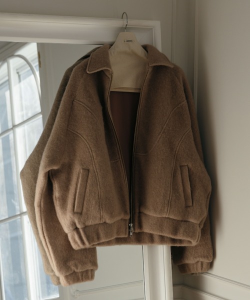 WOOL SHAGGY JACKET/ウールシャギージャケット（ブルゾン）｜CREDONA