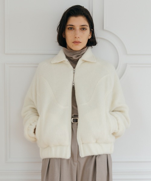 WOOL SHAGGY JACKET/ウールシャギージャケット（ブルゾン）｜CREDONA
