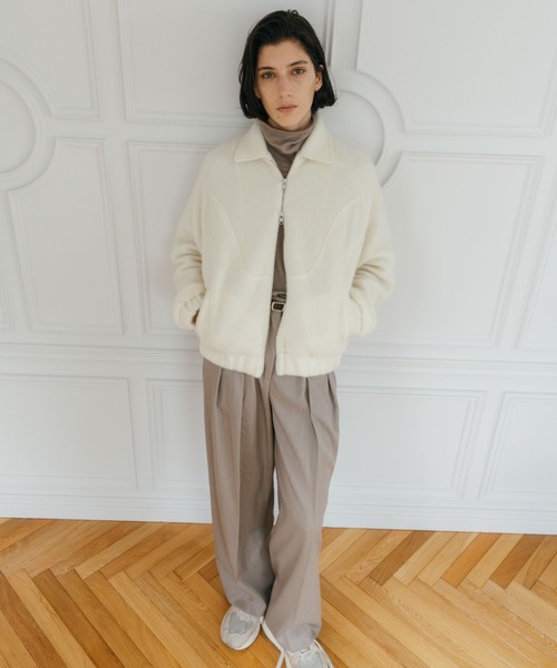 WOOL SHAGGY JACKET/ウールシャギージャケット（ブルゾン）｜CREDONA