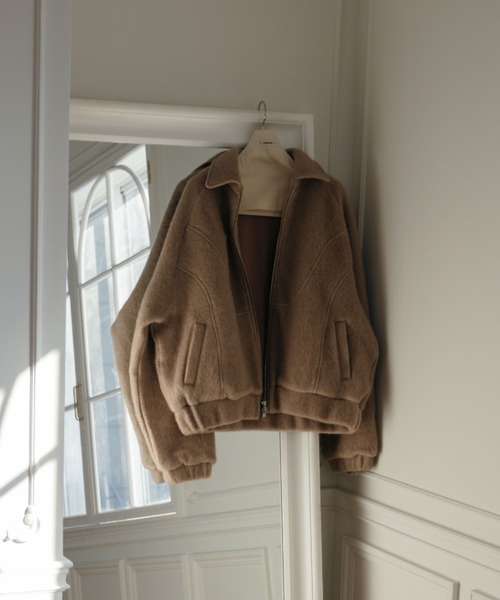 WOOL SHAGGY JACKET/ウールシャギージャケット（ブルゾン）｜CREDONA