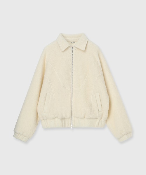 CREDONA（クレドナ）の「WOOL SHAGGY JACKET/ウールシャギージャケット（ブルゾン・レディース・ベージュ/グレー/アイボリー・FREE）」の20枚目の写真