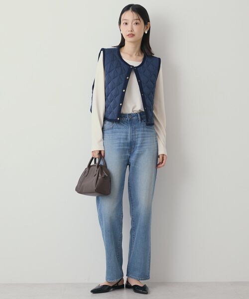 新品タグ付【45R】プリマロフト キルティングベスト アイボリー 1 キルティングベスト（ベスト）｜AMERICAN HOLIC（アメリカンホリック