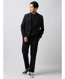 SUIT SQUARE（スーツスクエア）の「WEB限定【3点セット】PERFORMANCE SUIT ジャケット＆パンツ＆ロンTセットアップ ウォッシャブル 裾上げ済み（セットアップ）」