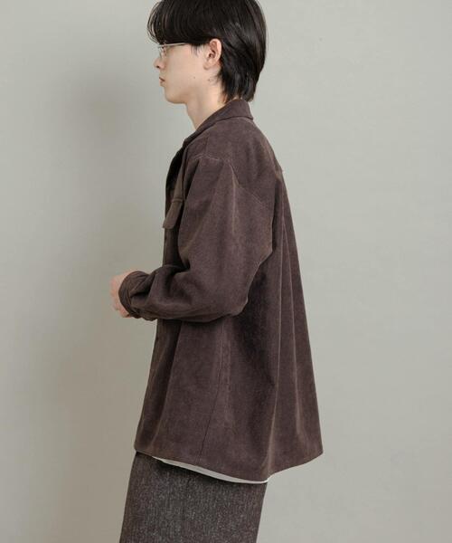 SENSE OF PLACE by URBAN RESEARCH（センスオブプレイスバイアーバンリサーチ）の「ブロックコーデュロイオープンカラーシャツ（シャツ/ブラウス・メンズ・ネイビー/ブラウン/カーキ・MEDIUM/LARGE）」の11枚目の写真