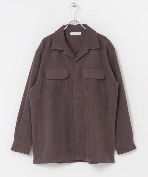 SENSE OF PLACE by URBAN RESEARCH（センスオブプレイスバイアーバンリサーチ）の「ブロックコーデュロイオープンカラーシャツ（シャツ/ブラウス・メンズ・ネイビー/ブラウン/カーキ・MEDIUM/LARGE）」の15枚目の写真
