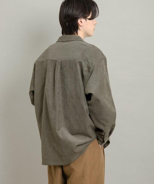 SENSE OF PLACE by URBAN RESEARCH（センスオブプレイスバイアーバンリサーチ）の「ブロックコーデュロイオープンカラーシャツ（シャツ/ブラウス・メンズ・ネイビー/ブラウン/カーキ・MEDIUM/LARGE）」の21枚目の写真