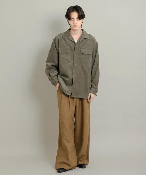 ebure トップカラーコーデュロイシャツ ブラウス 楽天市場】コーデュロイ シャツ ブラウス レディース 長袖 秋冬 秋