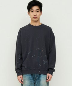 【ATELLIER WELLS BY JOHNBULL】ペイントスウェットプルオーバー