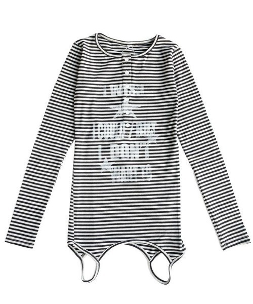 Lis ardent(リスアルダン)の「ボーダー2WAYレイヤードトップス/キャミ×ロンTセット(Tシャツ/カットソー・レディース・グレー/ブラック・M)」の7枚目の写真