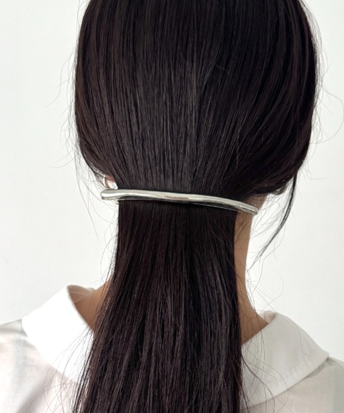 セール】ナチュラルウェーブ メタルヘアバレッタ（バレッタ/ヘア