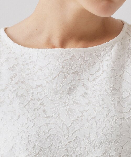 OPAQUE.CLIP（オペークドットクリップ）の「≪通勤・セレモニー対応≫ レースブラウス【洗濯機OK】（シャツ/ブラウス・レディース・ホワイト・42/40/38/36）」の9枚目の写真