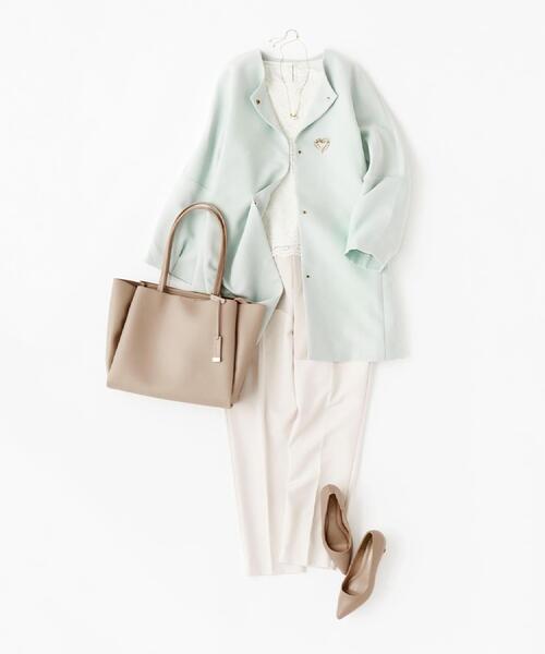 OPAQUE.CLIP（オペークドットクリップ）の「≪通勤・セレモニー対応≫ レースブラウス【洗濯機OK】（シャツ/ブラウス・レディース・ホワイト・42/40/38/36）」の13枚目の写真