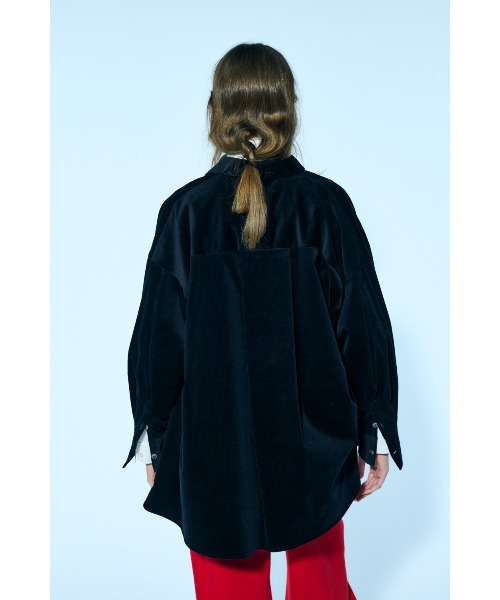 16Wコーディロイ unbalanceシャツ（シャツ/ブラウス）｜nagonstans